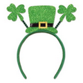 Glittered Shamrock Boppers With Top Hat